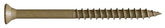 Camo 0356200 Screw, 4 in L, Bugle Head, Star Drive, Type 17 Point